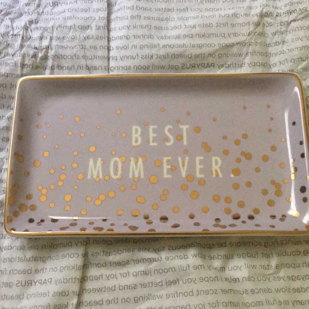 New Papyrus Best Mom Ever trinket tray
